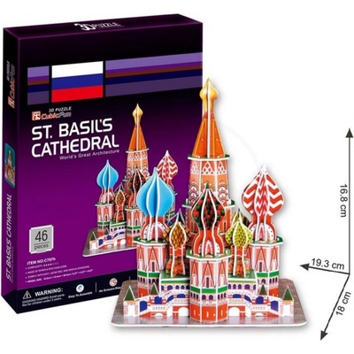 CubicFun 3D Puzzle Katedrála Vasila Blaženého 46 ks