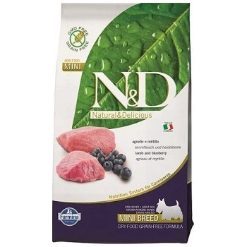 N&D Pumpkin Dog Adult Mini Lamb&Bueberry 2,5 kg