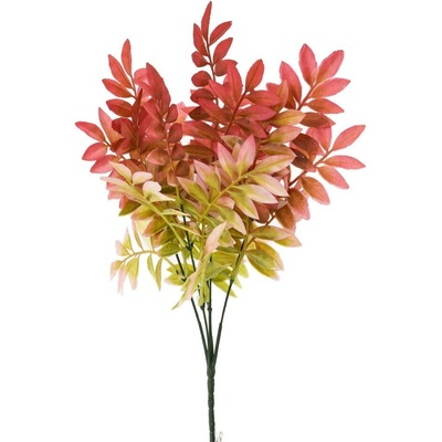 ZELEŇ DROBNÉ LÍSTKY TM. RUŽOVÉ 32CM