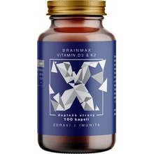 BrainMax Vitamin D3 & K2 D3 5000 IU K2 jako MK7 150 mcg 100 kapsúl