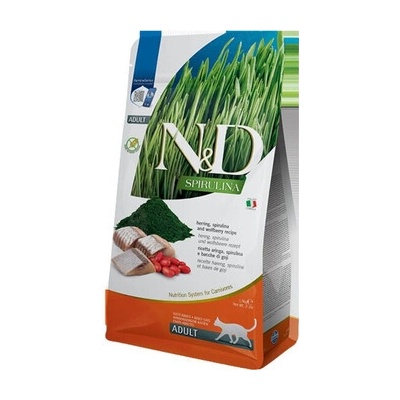 N&D SPIRULINA CAT Adult Herring & Wolfberry 1,5 kg