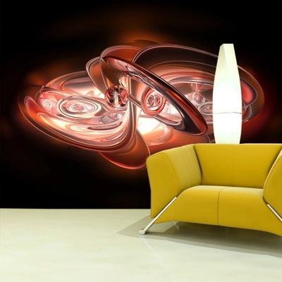 Sablio Tapeta Červená abstrakcia, rozmery 336x220 cm
