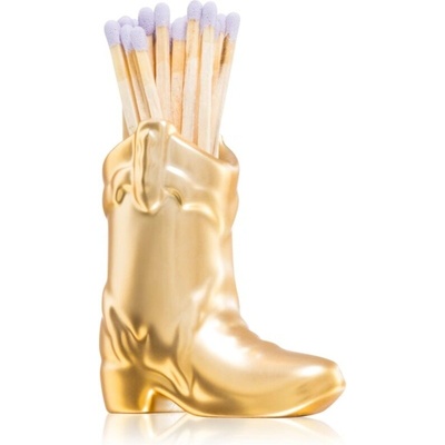 Paddywax Cowboy Boot Match Holder zápalky Gold Metallic 25 g – Zboží Dáma