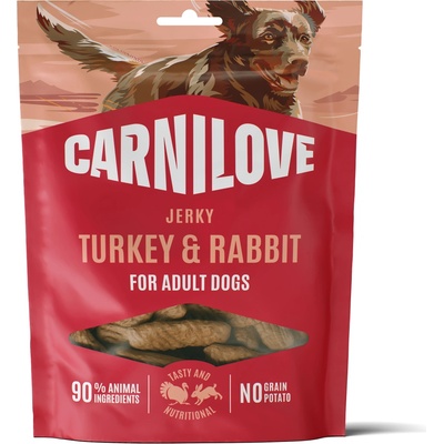 CARNILOVE Dog JERKY Turkey & Rabbit 100g