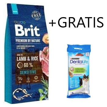 BRIT Premium By Nature Sensitive Lamb s jahňacím mäsom 15 kg