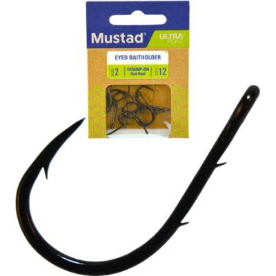 Mustad Eyed Baitholder Háček Vel. 2 12 ks
