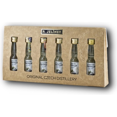 Jelínek vizovická slivovica 2019 50% 6 x 0,02 l (set)