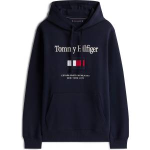 Tommy Hilfiger Суичър Tommy Hilfiger Mens Embro Flag Pull Over Hoodie - Desert Sky