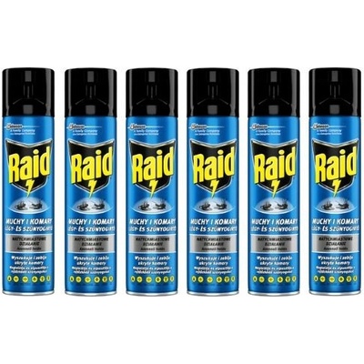 Raid muchy a komáre 6 x 400 ml