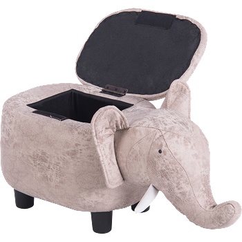 Image 1 of Carmen Детска табуретка с ракла - сив слон (b3530951)