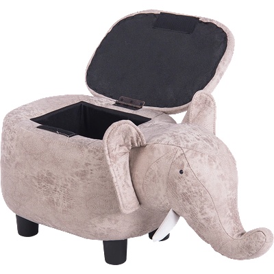 Carmen Детска табуретка с ракла - сив слон (b3530951)