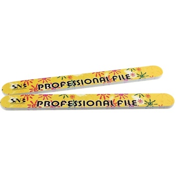 SNB Professional Пила за нокти, 180-200 grit, стилизирани слънчица, 1 брой