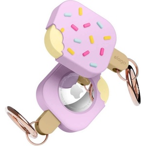 elago Силиконов ключодържател за Apple AirTag - Elago AirTag Ice Cream Case (розов) (EATICE-LV)