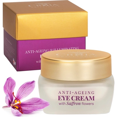 Crozia Anti-ageing & Illuminating eye cream with Saffron flowers Продукт за очи дамски 15ml