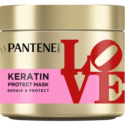 Pantene Pro-V Маска за коса Keratin Protect Love, 300 ml