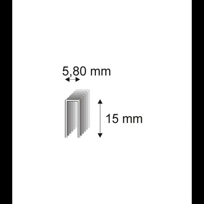 Truhlářské spony Narex 343/15 - 5,80 x 15 mm kusů v balení 1000 | Nože Mikov Dům, byt a zahrada Dílna Příslušenství k nářadí Spony do sponkovačky – Hledejceny.cz