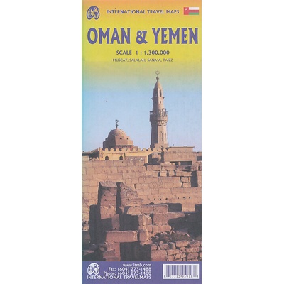 mapa Yemen,Oman 1:1,3 mil. ITM