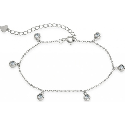 SilveAmo stříbrný se zirkonem Kapky BK2F1112