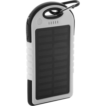 Cool Мобилна батерия Durabank Solar, 4000 mAh, бяло-черна