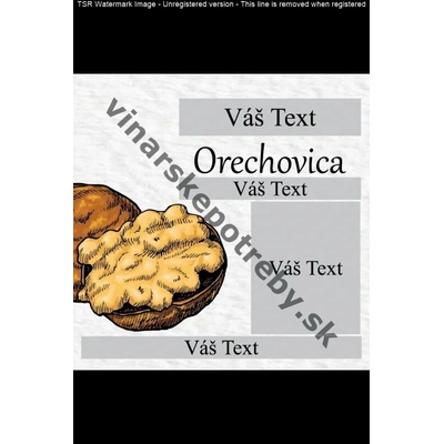 Etiketa orechovica vz1