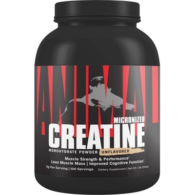 Universal Nutrition Animal Creatine | Creatine Monohydrate Powder [500 грама] Неовкусен