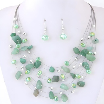 HARAHU Комплект бижута br-29105 - Зелен kp29105 (br-29105)