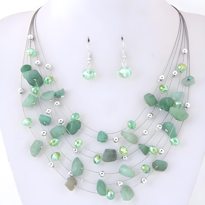 HARAHU Комплект бижута br-29105 - Зелен kp29105 (br-29105)