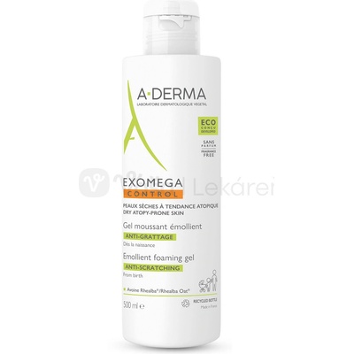 A-Derma Exomega Control zvláčňujúci penivý gél 500 ml