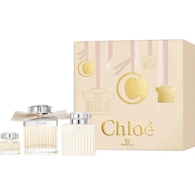 Chloé Chloé Подаръчен комплект, Парфюмна вода 75ml + Мляко за тяло 100ml + Парфюмна вода 5ml, Жени