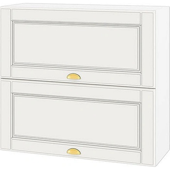 ИРИМ Горен кухненски шкаф Сити БФ-Бяло мат-09-12 80 см