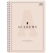 ACADEMY PASTEL Špirálový Zápisník A4 100 listov mriežkovaný 90 g