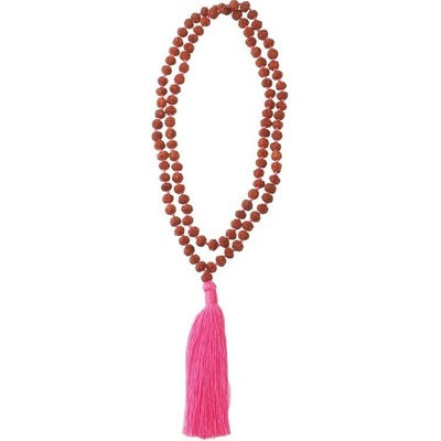 Japa Mala Rudraksha 06 mm Barva: Růžová