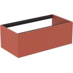 Ideal Standard Atelier Conca стенен шкаф за шкафове, червено-оранжев мат, 1 чекмедже, 100 см (T3988Y3)