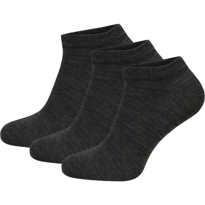 Zulu Diplomat Merino Low 3-pack tmavosivá