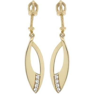 Zlatnictví U Kostela dámské visací náušnice se zirkony 2182