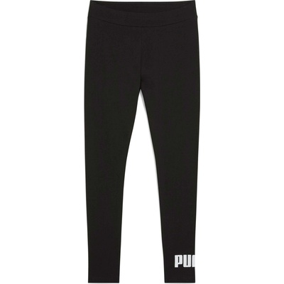 Puma ESSENTIALS NO. 1 LOGO LEGGINGS Černá Bílá