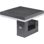 UltraLux Светодиодна лампа със сензор за движение 15W, 4000K, IP65 - за стена, сива (LLPS1540GR)