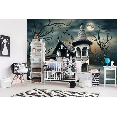 DIMEX ART Самозалепваща се флизелинова фототапета къща с духове 375 x 250 см