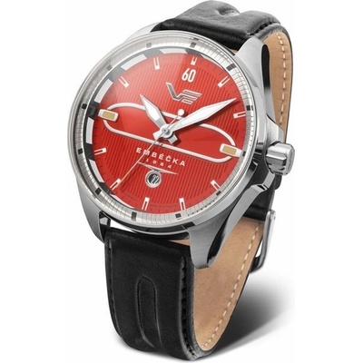 Vostok Europe NH35/325A495 Černý kožený řemínek