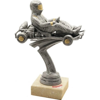 F1241 Soška motokára bronzová