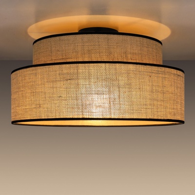 BELIS Плафон BOHO 1xE27/60W/230V Ø 40 см бежов (BE0922)