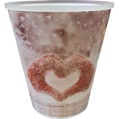 Obal CHRISTMAS SRDCE/vánoce/d14cm