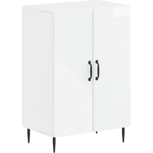 vidaXL Шкаф за обувки HAARLEM 59, 5 x 39, 5 x 89, 5 см Бял гланц (896869)
