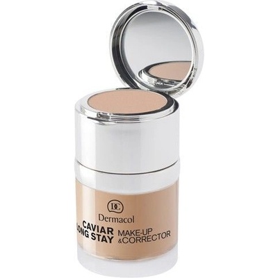 Dermacol Caviar Long Stay Make-Up & Corrector make-up s výtažky z kaviáru a zdokonalující korektor 1,5 Sand 30 ml – Zbozi.Blesk.cz