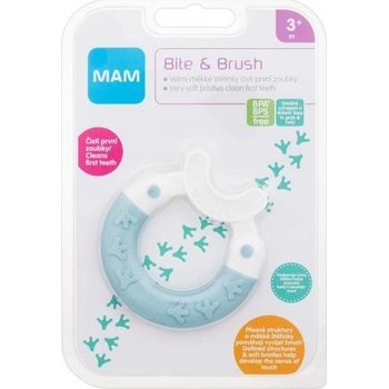 Mam Bite & Brush Teether Turquoise