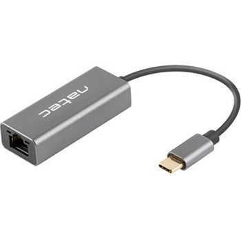 NATEC Cricket USB към RJ45 Ethernet адаптер мрежова карта USB-C 3.1, 1xRJ45 1GB, кабел (NNC-1925)