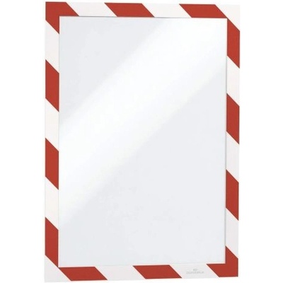 Durable Duraframe Security - rámeček A4 červeno/bílý, 2 ks
