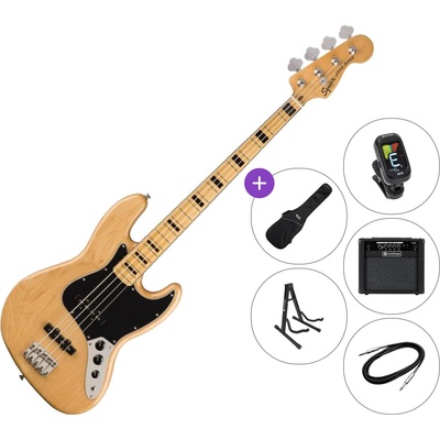 Squier Classic Vibe '70s Jazz Bass MN SET 2 Natural Електрическа бас китара
