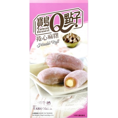 Qmochi Кумочи руло с млечен вкус Таро 150гр