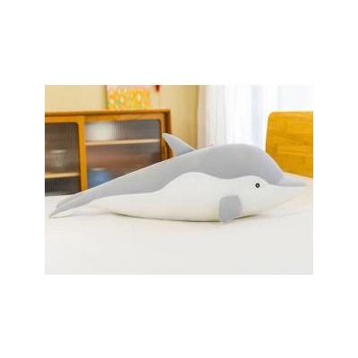 LEAN Toys Gray dolphin plush mascot 70 cm